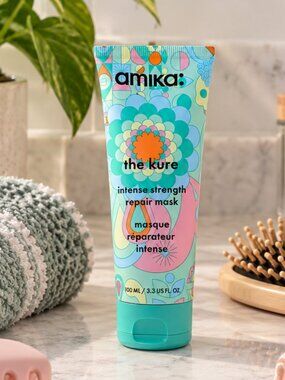 Amika The Kure Intense Strength Repair Mask 100ml Dry Hair Damage Bond Treatment